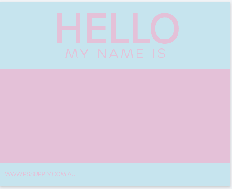 Hello My Name Is - PS Supply Eggshell Sticker (Hello Kitty)